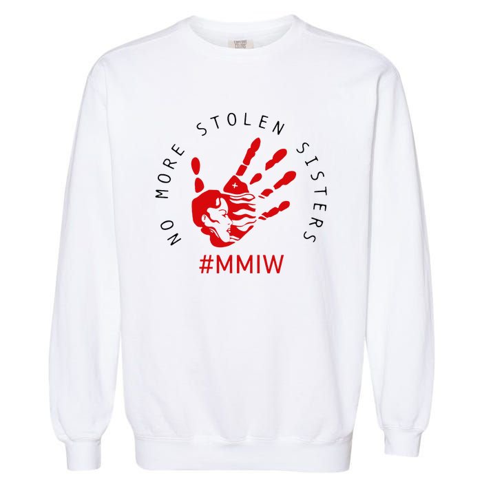 Mmiw Missing Native American Indigenous Women Sisters Red Garment-Dyed Sweatshirt