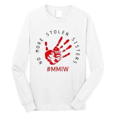 Mmiw Missing Native American Indigenous Women Sisters Red Long Sleeve Shirt