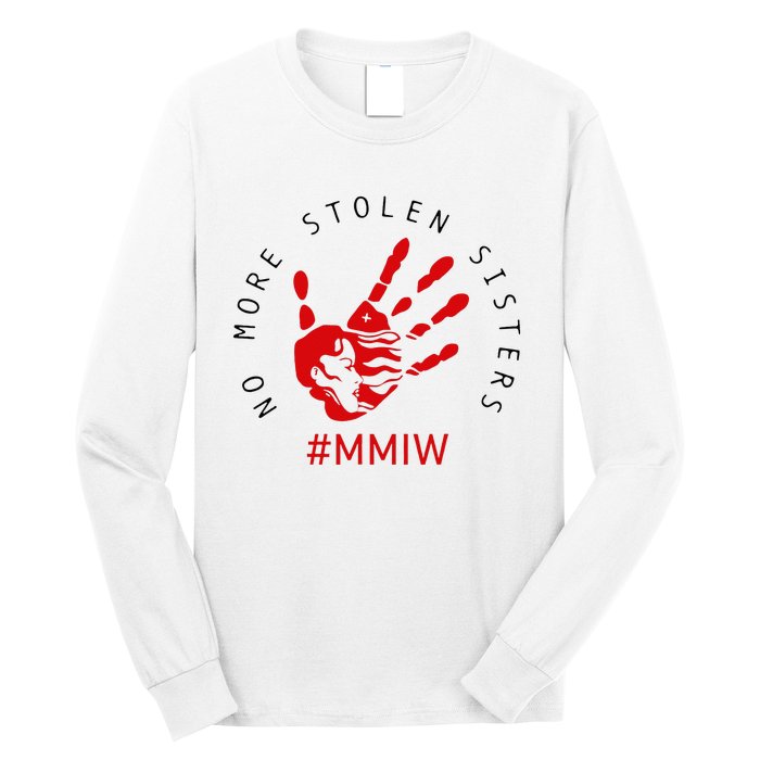 Mmiw Missing Native American Indigenous Women Sisters Red Long Sleeve Shirt