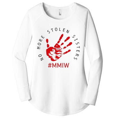 Mmiw Missing Native American Indigenous Women Sisters Red Women's Perfect Tri Tunic Long Sleeve Shirt