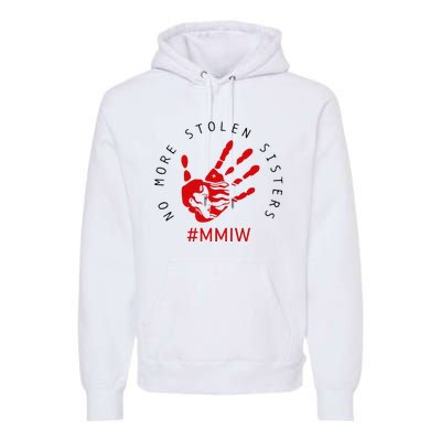 Mmiw Missing Native American Indigenous Women Sisters Red Premium Hoodie