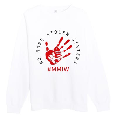 Mmiw Missing Native American Indigenous Women Sisters Red Premium Crewneck Sweatshirt