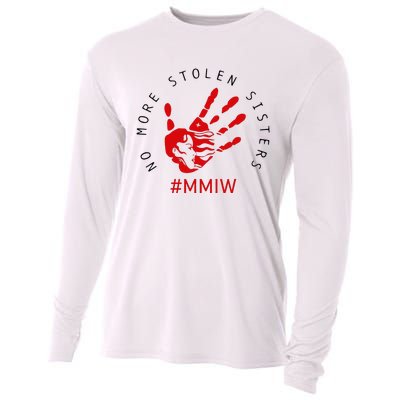 Mmiw Missing Native American Indigenous Women Sisters Red Cooling Performance Long Sleeve Crew