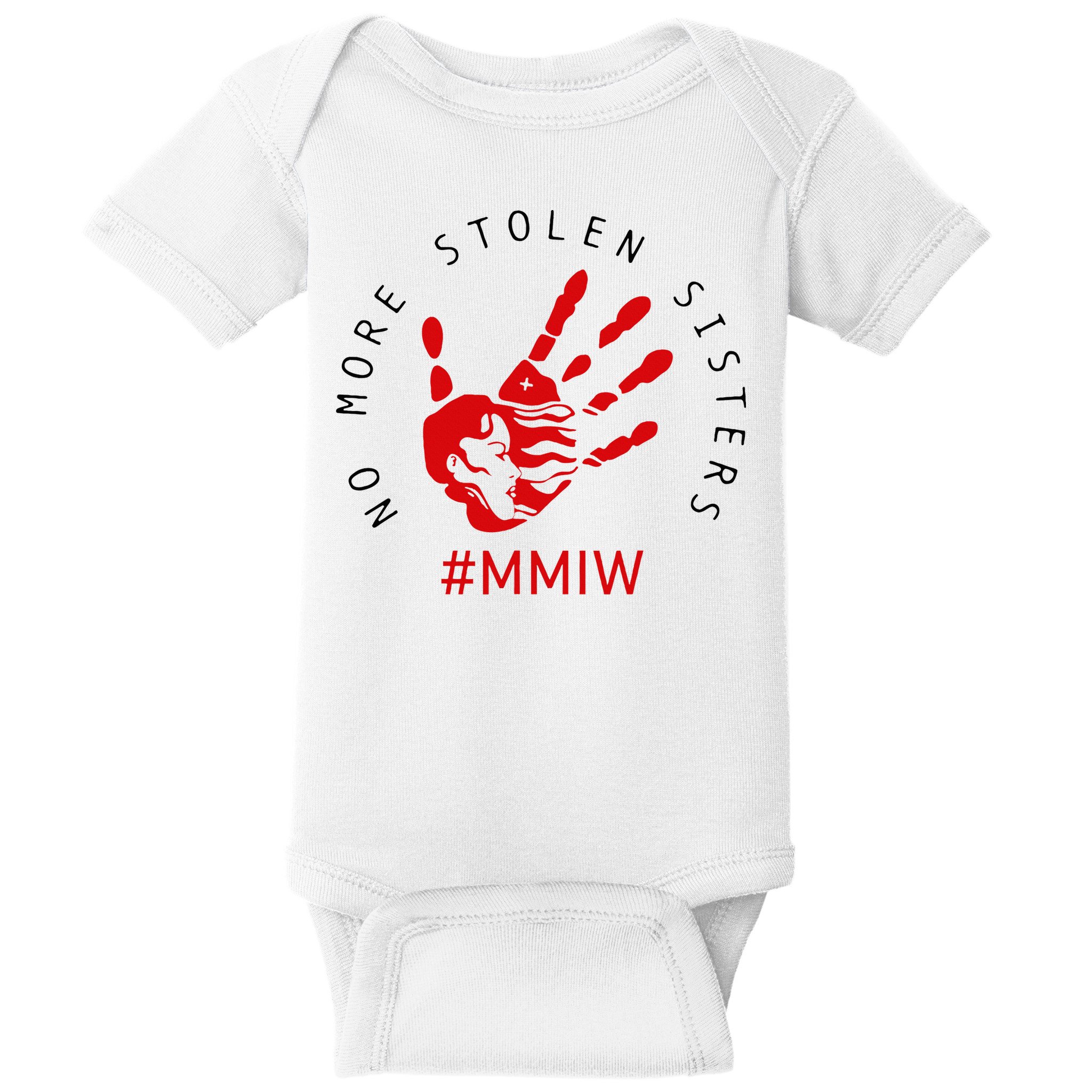 Mmiw Missing Native American Indigenous Women Sisters Red Baby Bodysuit