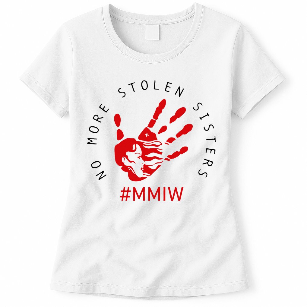 Mmiw Missing Native American Indigenous Women Sisters Red Womens T-Shirt