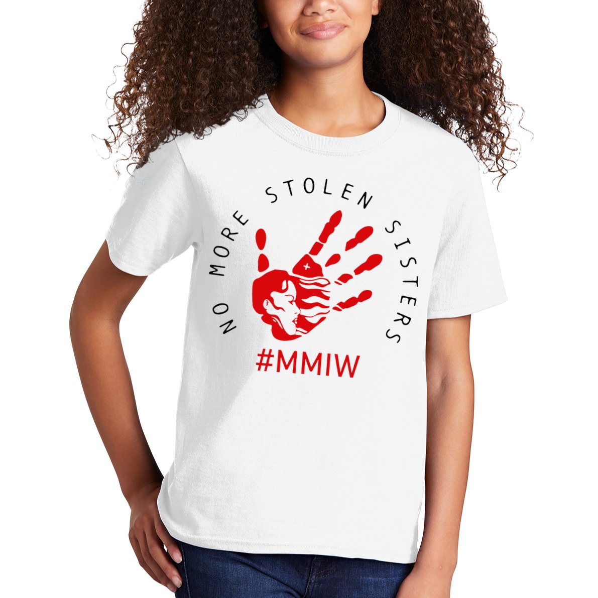 Mmiw Missing Native American Indigenous Women Sisters Red Kids T-Shirt
