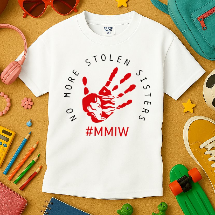 Mmiw Missing Native American Indigenous Women Sisters Red Kids T-Shirt