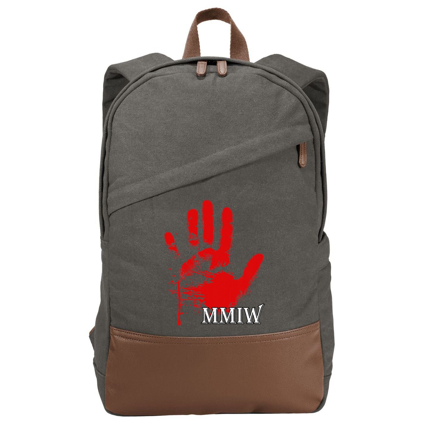 Mmiw Missing Native American Cotton Canvas Backpack