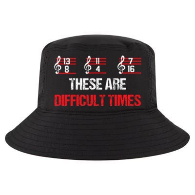 Musician Music Notes  These Are Difficult Times  Cool Comfort Performance Bucket Hat