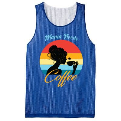 Mom Mama Needs Coffee Gift Mesh Reversible Basketball Jersey Tank