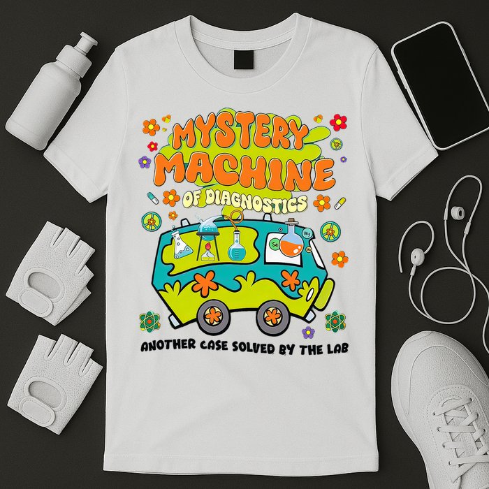 Mystery Machine Of Diagnostics Lab Week 2025 Med Lab  T-Shirt