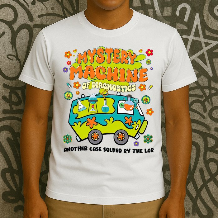 Mystery Machine Of Diagnostics Lab Week 2025 Med Lab  T-Shirt
