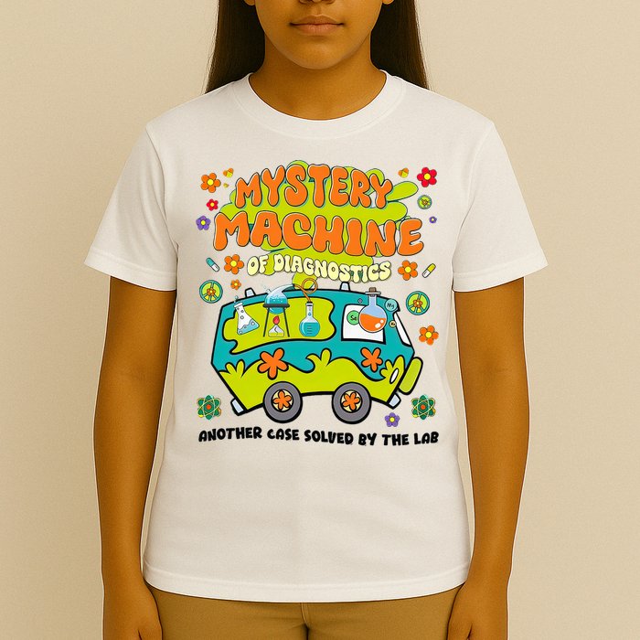 Mystery Machine Of Diagnostics Lab Week 2025 Med Lab  T-Shirt