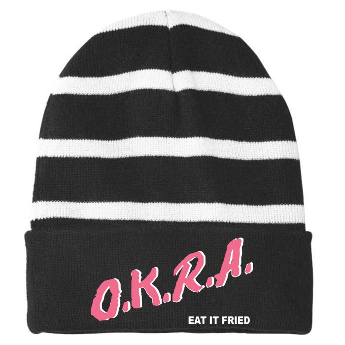 Matt Mitchell Okra Striped Beanie with Solid Band