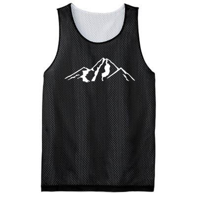 Mountains Mesh Reversible Basketball Jersey Tank