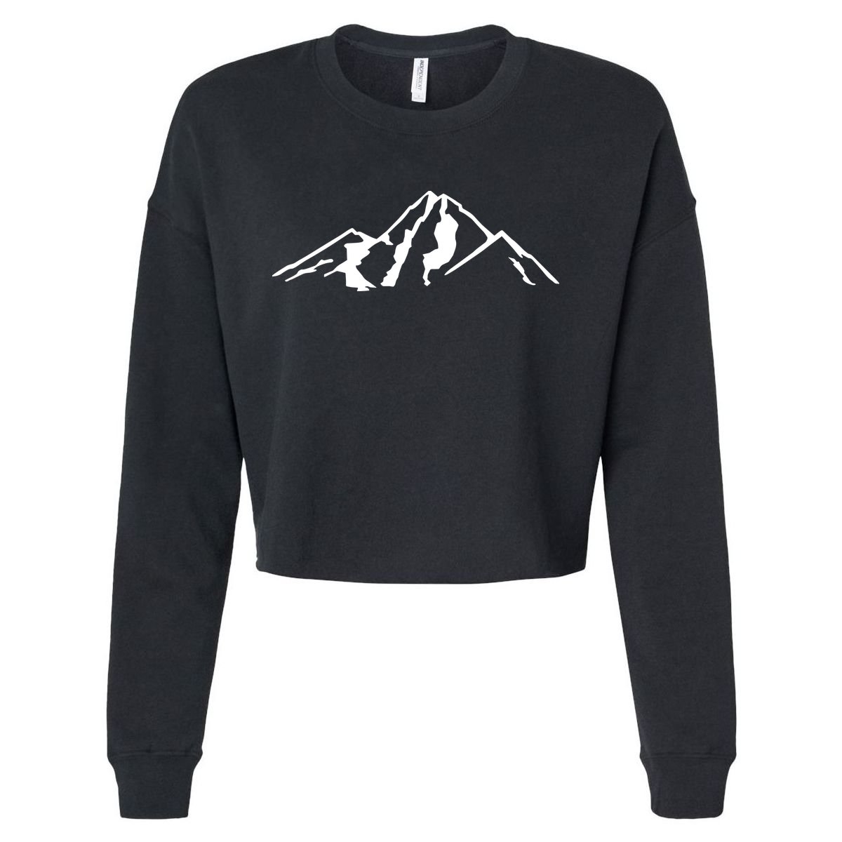 Mountains Cropped Pullover Crew