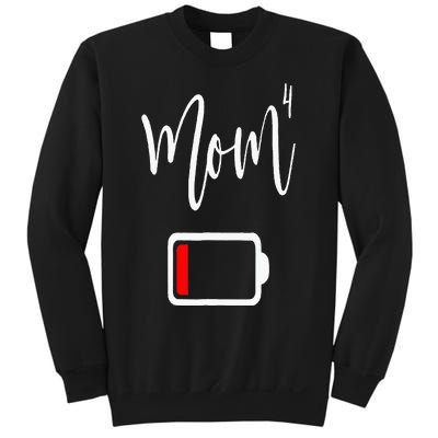 Mom4 Mom Of 4 Mother Of Four Mama Gifts Mothers Day Sweatshirt