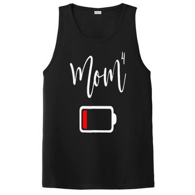 Mom4 Mom Of 4 Mother Of Four Mama Gifts Mothers Day PosiCharge Competitor Tank