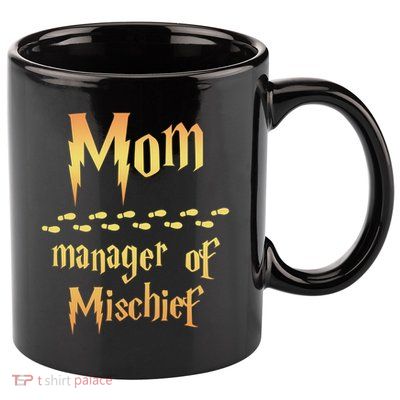 Mom Manager Of Mischief Gift 11oz C Handle Ceramic Mug