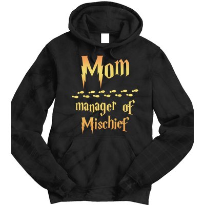 Mom Manager Of Mischief Gift Tie Dye Hoodie