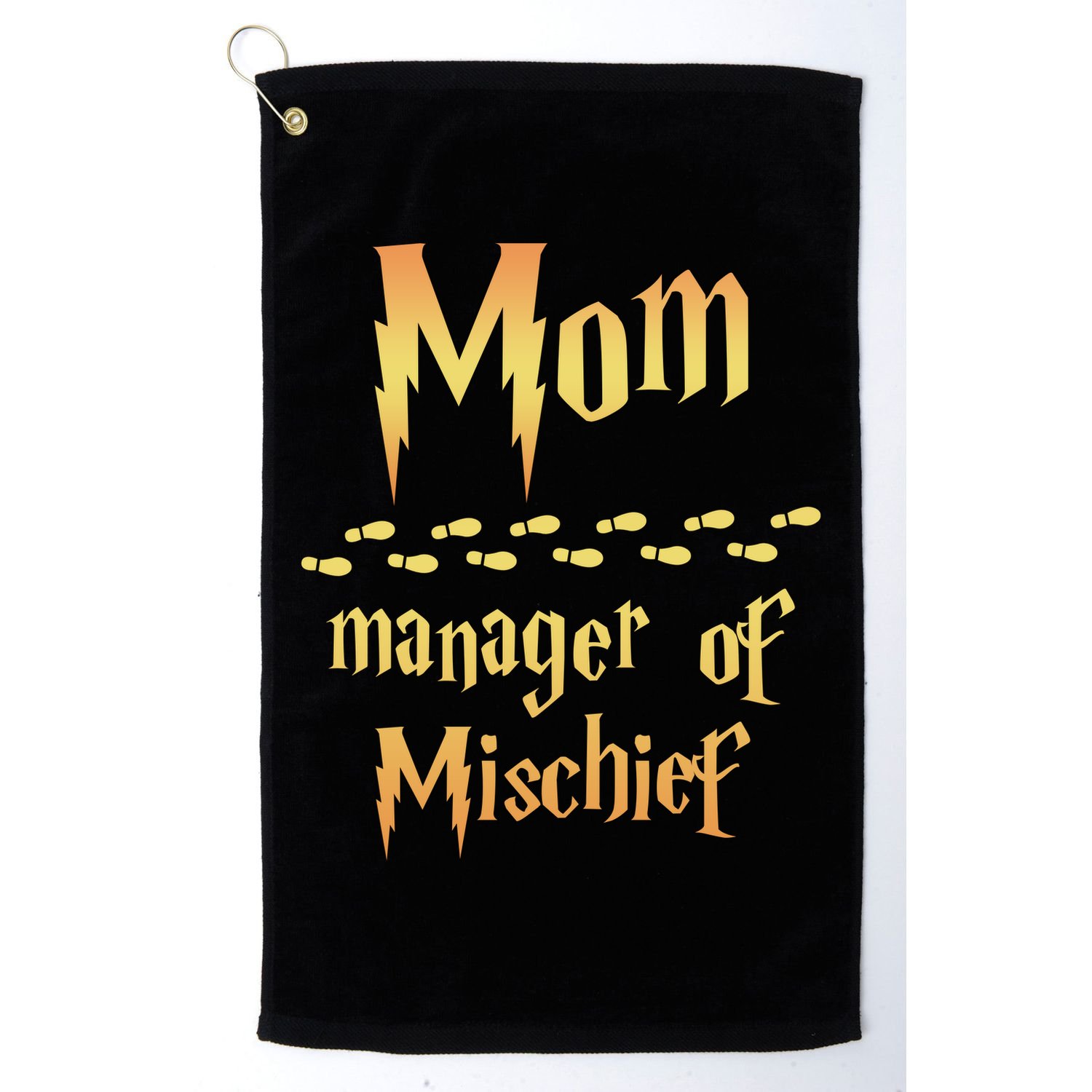Mom Manager Of Mischief Gift Golf Towel