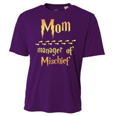 Mom Manager Of Mischief Gift Cooling Performance Crew T-Shirt