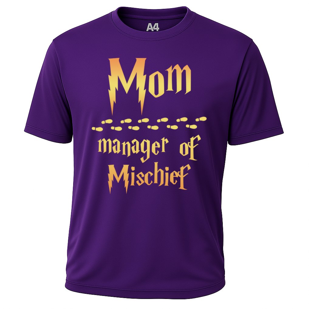 Mom Manager Of Mischief Gift Cooling Performance Crew T-Shirt