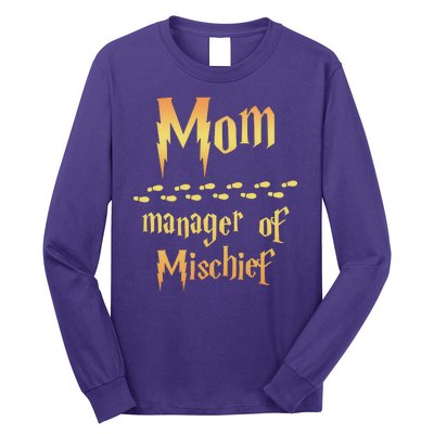 Mom Manager Of Mischief Gift Long Sleeve Shirt