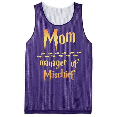 Mom Manager Of Mischief Gift Mesh Reversible Basketball Jersey Tank