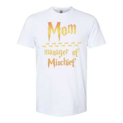 Mom Manager Of Mischief Gift Softstyle CVC T-Shirt