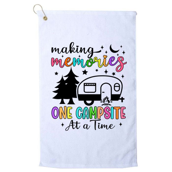 Making Memories One Campsite At A Time Platinum Collection Golf Towel