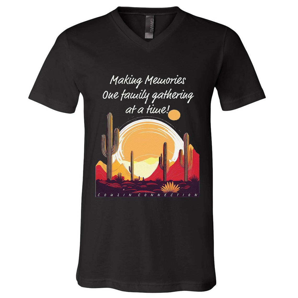 Making Memories One Family Gathering At A Time! Reunion V-Neck T-Shirt