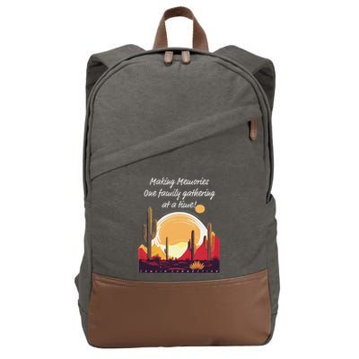 Making Memories One Family Gathering At A Time! Reunion Cotton Canvas Backpack