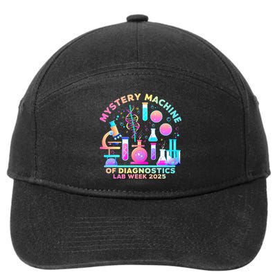 Mystery Machine Of Diagnostics Lab Week 2025 Med Lab Tech  7-Panel Snapback Hat