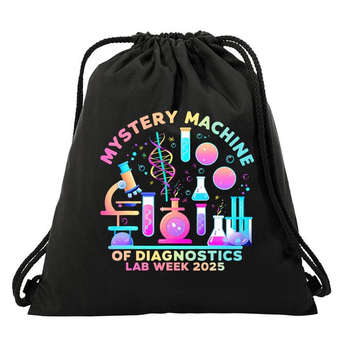 Mystery Machine Of Diagnostics Lab Week 2025 Med Lab Tech  Drawstring Bag