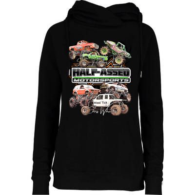 Motorsports Womens Funnel Neck Pullover Hood