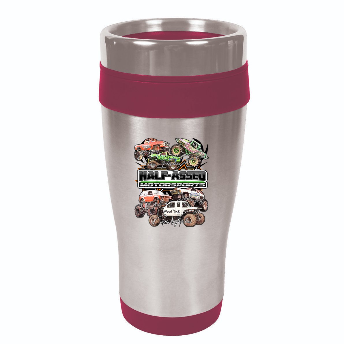Motorsports 16oz Travel Tumbler