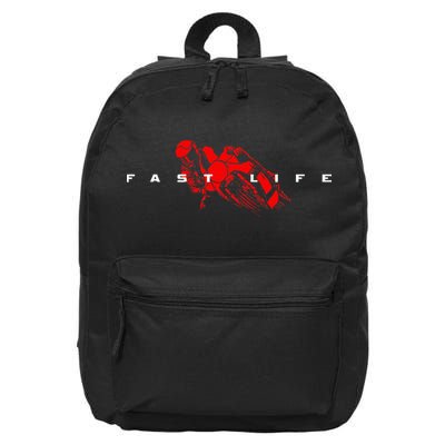 Motorcycle 16 in Basic Backpack