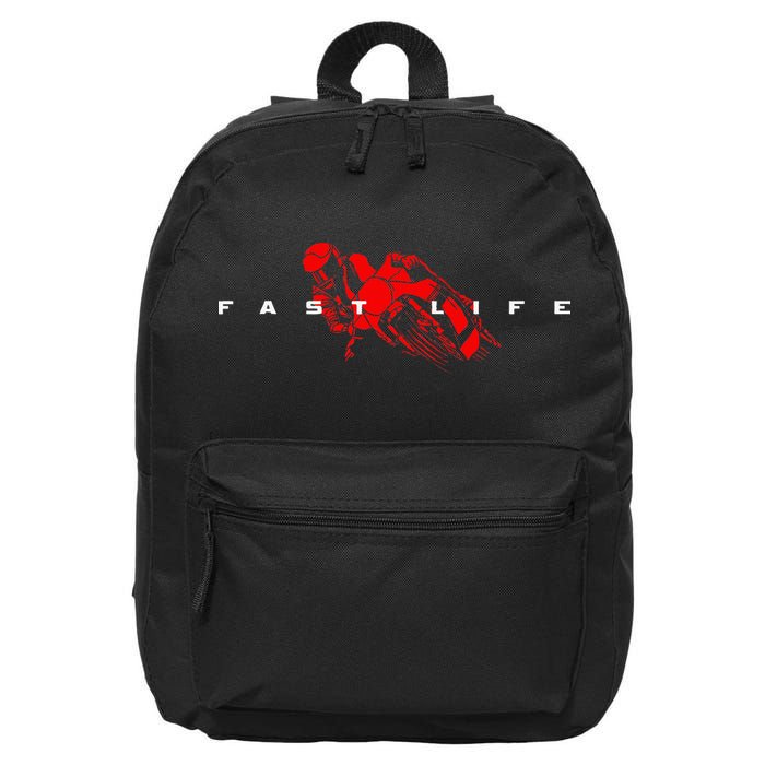 Motorcycle 16 in Basic Backpack