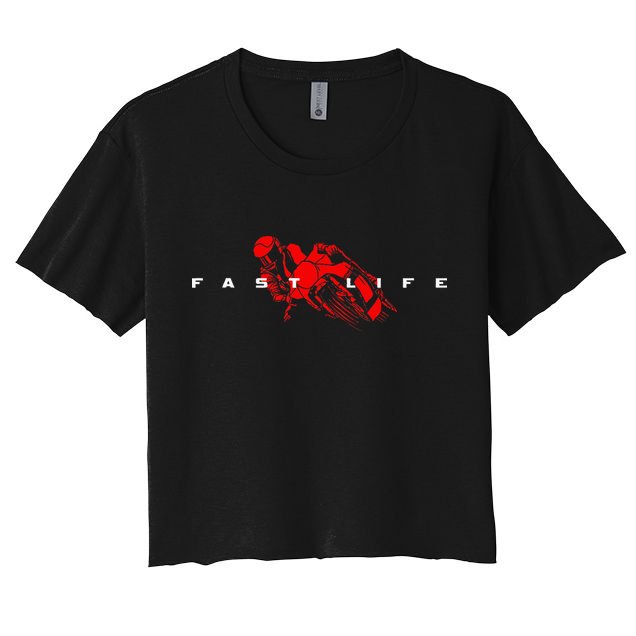 Motorcycle Women's Crop Top Tee