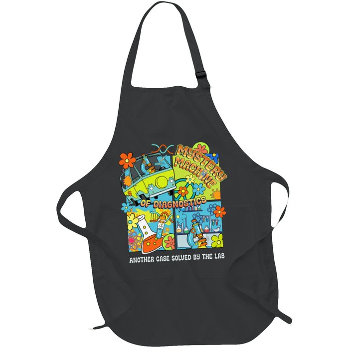 Mystery Machine Of Diagnostics Lab Tech Lab Week 2025 Funny Gift Full-Length Apron With Pockets