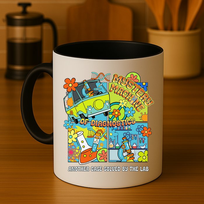 Mystery Machine Of Diagnostics Lab Tech Lab Week 2025 Funny Gift Coffee Mug