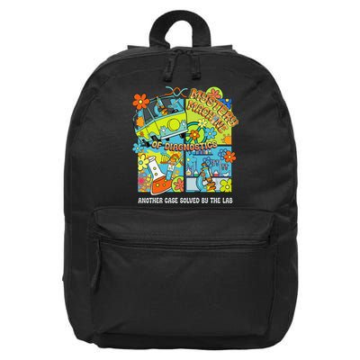 Mystery Machine Of Diagnostics Lab Tech Lab Week 2025 Funny Gift 16 in Basic Backpack