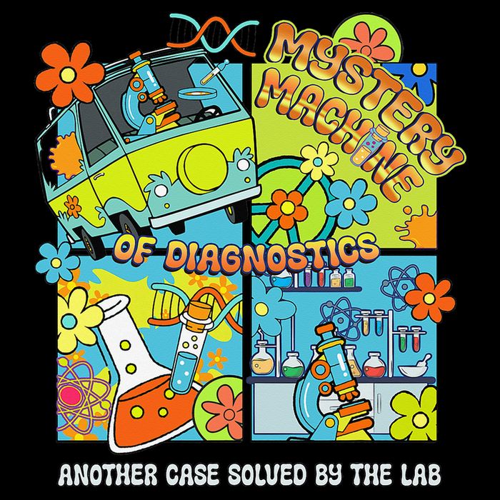 Mystery Machine Of Diagnostics Lab Tech Lab Week 2025 Funny Gift Poster