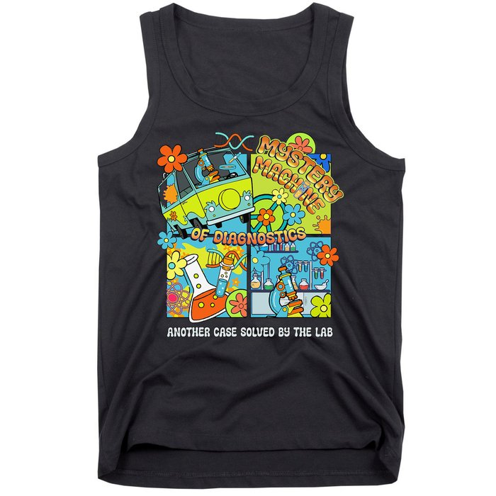 Mystery Machine Of Diagnostics Lab Tech Lab Week 2025 Funny Gift Tank Top