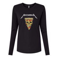 Mozzarella Masters Of Pizza Foodie Chef Baker Cook. Womens Cotton Relaxed Long Sleeve T-Shirt