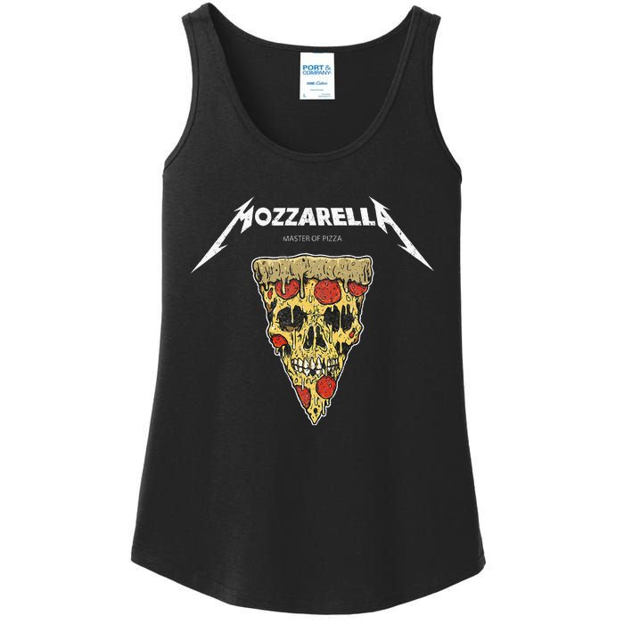 Mozzarella Masters Of Pizza Foodie Chef Baker Cook. Ladies Essential Tank