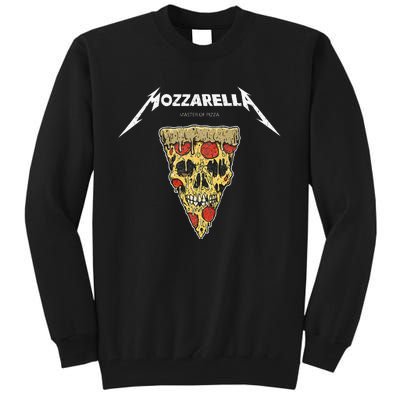 Mozzarella Masters Of Pizza Foodie Chef Baker Cook. Tall Sweatshirt