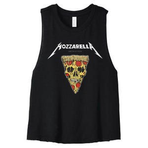 Mozzarella Masters Of Pizza Foodie Chef Baker Cook. Women's Racerback Cropped Tank