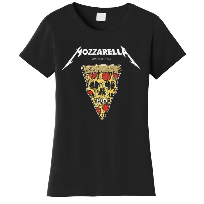 Mozzarella Masters Of Pizza Foodie Chef Baker Cook. Women's T-Shirt